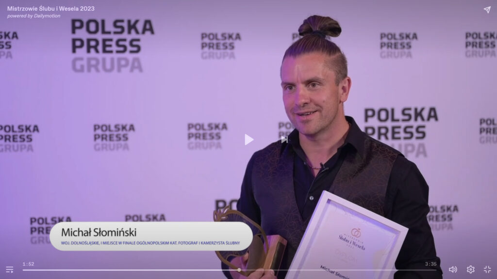 Najlepszy fotograf Wrocław - Najlepszy w Polsce Michał Słomiński 2023/24 11 Najlepszy w Polsce fotograf na ślub i wesele Michał Słomiński.